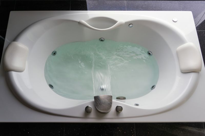 Modern Bathtub with Digital Controls